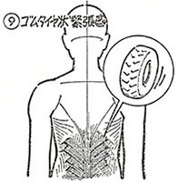 ⑨ゴムタイヤ状緊張感